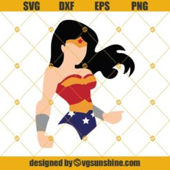 Wonder Woman SVG, Wonder Woman Logo SVG, Super Hero SVG, Super Girl SVG, Wonderwoman SVG PNG DXF EPS Cut Files Clipart Cricut
