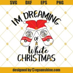Santa White I’m Dreaming Of A White Christmas SVG, Santa Claws Ho Ho Ho Christmas SVG, White Claws Christmas SVG PNG DXF EPS Cut Files Clipart Cricut