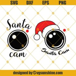 Santa Cam SVG, Christmas Camera SVG, Christmas SVG, Santa Hat SVG