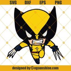 X-Men Wolverine SVG, Baby Wolverine SVG, Logan SVG, Baby X-Men Superhero SVG, Marvel SVG PNG DXF EPS