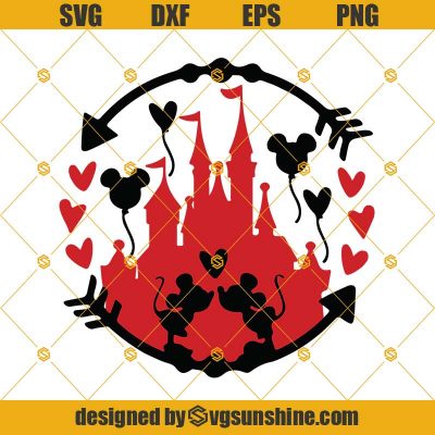 Disney Valentine S Day Svg Disney Hearts Svg Mickey Minnie Love Svg Disney Love Svg