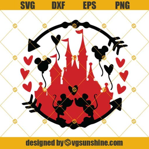 Disney Valentine’s Day SVG, Disney Hearts SVG, Mickey Minnie Love SVG, Disney Love SVG, Valentine SVG