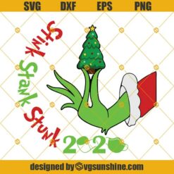 Grinch Hand Bundle SVG, Stink Stank Stunk Svg, Grinch Svg, Christmas Svg, Grinch Facemask Svg