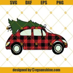 Tis The Season Christmas Truck And Tree SVG DXF EPS PNG Cricut Silhouette Vector Clipart
