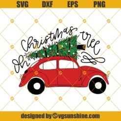 Christmas Tree Car SVG, Christmas Truck And Tree SVG, Christmas Bug SVG, Christmas Truck SVG, Christmas Tree SVG
