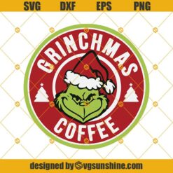 Grinchmas Coffee SVG, The Grinch Starbucks Logo SVG, Merry Grinchmas SVG, Merry Christmas SVG, Grinch SVG