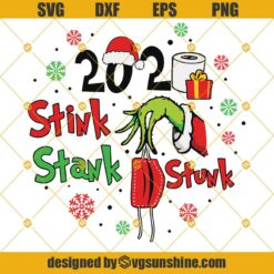 2020 Stink Stank Stunk SVG, Grinch Hand Holding Face Mask SVG, Christmas 2020 SVG, Grinch Christmas Svg