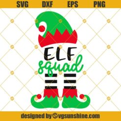 Elf Squad Svg, Christmas Svg, Elf Kids Christmas Svg, Elf Crew Svg, Boy Elf Svg, Elf Family, Elf Hat Svg