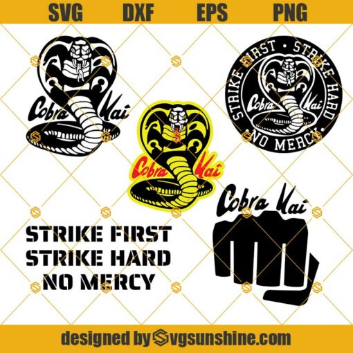 Cobra Kai SVG Bundle, Cricut, Silhouette, Digital Download, Cobra Kai Logo SVG, Cobra Kai TV Series SVG