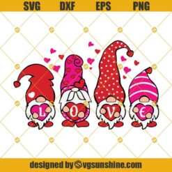 Gnome Valentine SVG, Love Gnome SVG, Happy Valentine’s Day SVG, Valentines Day SVG, Gnome SVG, Valentine SVG PNG DXF EPS
