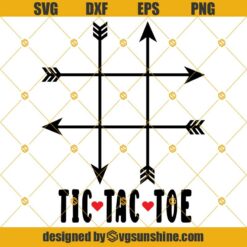 Tic Tac Toe SVG, Happy Valentine’s Day SVG, Valentines Day SVG, Valetine SVG