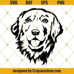 Golden Retriever SVG, Smiling Dog Animal Pet Puppy Paws SVG