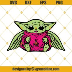 Baby Yoda Be Mine Valentine SVG, Happy Valentines Day SVG, Baby Yoda SVG, Be Mine SVG, Star Wars SVG