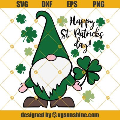 Gnome Happy St Patricks Day SVG, Saint Patrick's Day SVG, Gnome SVG ...