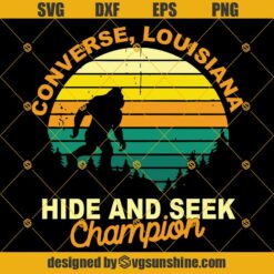 Bigfoot Converse Louisiana Hide And Seek Champion SVG, Bigfoot SVG, Hide and Seek Champion SVG, Big Foot SVG, Yeti SVG