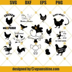 Chicken SVG Bundle, Welcome To Our Coop Svg, Crazy Chicken Lady Svg, Rise and Shine Mother Cluckers Svg, Chicken Svg Cricut cut files