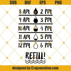Water Bottle SVG, Water Tracker Refill SVG Digital Download, Water Bottle Fitness SVG Cricut Silhouette Instant Download