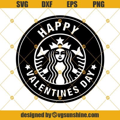 Happy Valentine's Day Starbucks Cup Svg, Valentine Starbucks Logo Svg ...