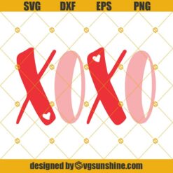 Xoxo SVG,  Valentines Day SVG, Xoxo Heart SVG, Happy Valentine's Day SVG
