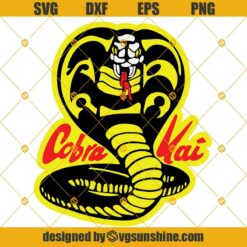 Cobra Kai SVG, Cobra Kai Cricut, Silhouette, Karate Kid SVG, Cobra Kai Logo SVG Digital Download