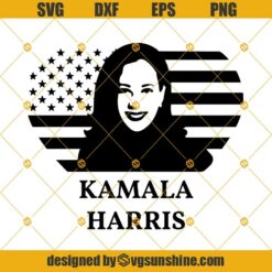 Kamala Harris SVG DXF EPS PNG Cut Files Clipart Cricut Instant Download