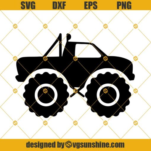 Truck SVG, Monster Truck SVG, Boy Truck SVG, Monster Truck Cut File, Monster Truck PNG, Cricut, & Silhouette, Instant download