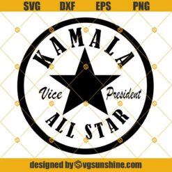 Vice President Kamala Harris SVG, Kamala All Star SVG, Kamala Harris SVG