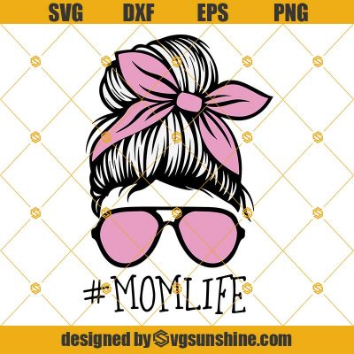 Bun Mom Life Skull Svg, Mom Skull Svg, Messy Bun Svg, Skull Svg, Mom ...