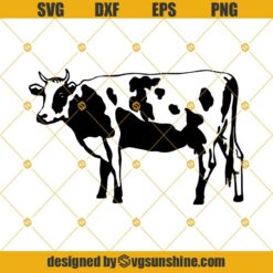 Cow PNG DXF EPS SVG, Cow Cut file, Cow cricut, Cow Silhouette, Cow Printable