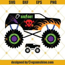 Monster Truck SVG, Bigfoot Truck SVG, Bigfoot Monster Truck SVG PNG DXF EPS Files for Cricut, Files for Silhouette Cameo