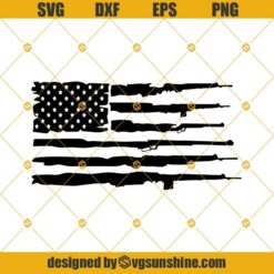 Distressed Gun Rifles American Flag SVG,  American Flag with Guns SVG, Gun Flag SVG, Gun SVG, Patriot SVG, American Flag SVG, Guns SVG