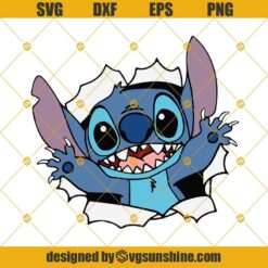 Stitch Breakout SVG DXF EPS PNG Cut Files Clipart Cricut Digital Download, Disney Stitch SVG, Stitch SVG, Funny Stitch SVG