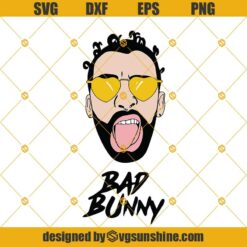 Bad Bunny SVG DXF EPS PNG Cut Files Clipart Cricut Instant Download