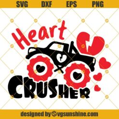 Valentine’s Monster Truck Svg,  Monster Truck Love Svg,  Monster Truck Heart Svg, Valentine’s Day Svg, Love Svg, Heart Svg, Heart Valentine Svg