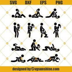 Sex SVG, Sexual Positions SVG, Fuck Positions SVG, Sex Silhouette, Kamasutra Bundle SVG, Kinky Tic Tac Toe Board SVG