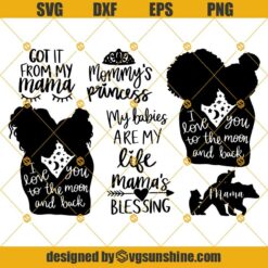 Mama SVG Bundle, Mommy and Me SVG, Mom Life SVG, Girl And Mom SVG, Mom Shirt SVG, Mother's Day SVG, Cut Files for Cricut, Silhouette