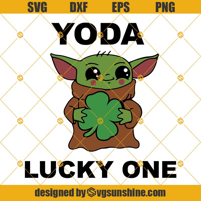 Download Yoda Lucky One Svg Baby Yoda Lucky Clover Svg Baby Yoda Svg Happy St Patrick S Day Svg Svgsunshine