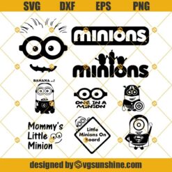 Minions SVG Bundle, Minion SVG, Despicable Me SVG, Minions Clipart, Minion Clipart, Minions SVG PNG DXF EPS files for cricut