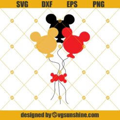 Mickey More Balloon Svg, Mickey Svg, Mickey Mouse Svg, Disney Svg, Mickey And Minne Svg, Mickey Disney Svg, Png, Eps, Dxf