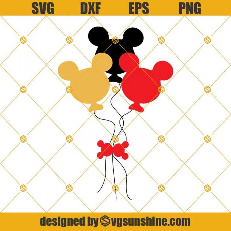 Mickey More Balloon Svg, Mickey Svg, Mickey Mouse Svg, Disney Svg ...