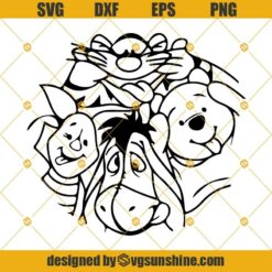 Winnie The Pooh SVG, Honey SVG, Piglet SVG, Disney SVG, Winnie SVG, Pooh SVG DXF EPS PNG Cutting File for Cricut