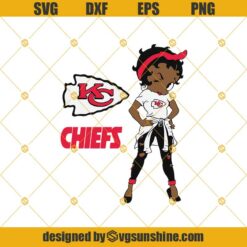 Betty Boop Kansas City Chiefs SVG, Kansas City Chiefs SVG PNG DXF EPS