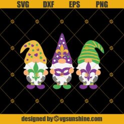 Mardi Gras Gnomes SVG, Mardi Gras SVG, Fleur De Lis SVG, Louisiana SVG, New Orleans SVG