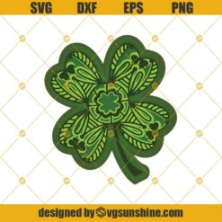 Shamrock SVG, St. Patrick's Day SVG, Shamrock Cut File, Layered Shamrock SVG PNG DXF EPS