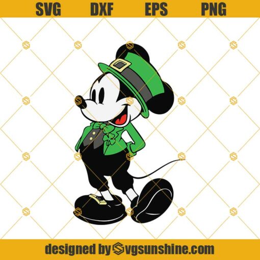 Mickey Mouse Shamrock St Patrick’s Day SVG, Irish Mickey SVG, Disney St Patricks Day SVG, Shamrock SVG, Mickey SVG