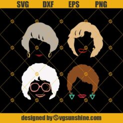 Golden Girls Hair SVG Bundle Cut Files, Golden Girls  SVG, Sophia, Dorothy, Blanche, Rose SVG Digital Download