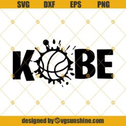 Kobe Bryant SVG, NBA SVG, Kobe SVG EPS DXF PNG