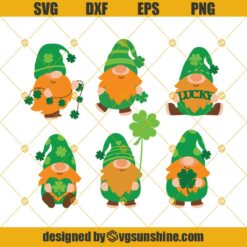 St Patrick’s Day Gnome SVG Bundle, Gnomes SVG, Lucky Gnome SVG, Gnome Irish Day SVG, St Patricks Day SVG DXF EPS PNG