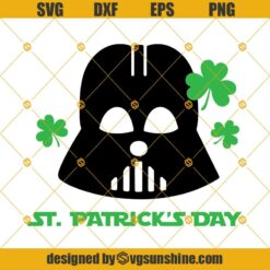Darth Vader Star Wars ST PATRICK’S DAY SVG, DXF EPS PNG Cut Files Clipart Cricut Silhouette