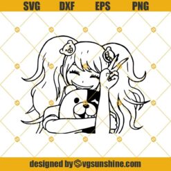 Junko Enoshima SVG, Junko Danganronpa Anime SVG DXF EPS PNG